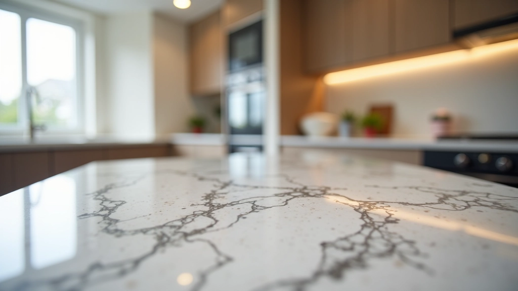 Kitchen with granite countertops showing natural stone durability and patina over time